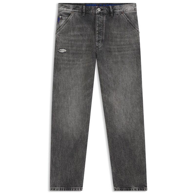 HUGO Baggy-fit black jeans with carpenter details