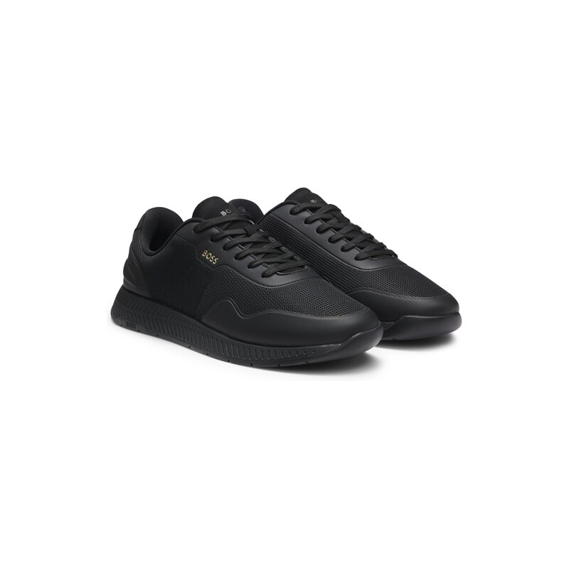 BOSS TTNM mesh trainers with smooth trims