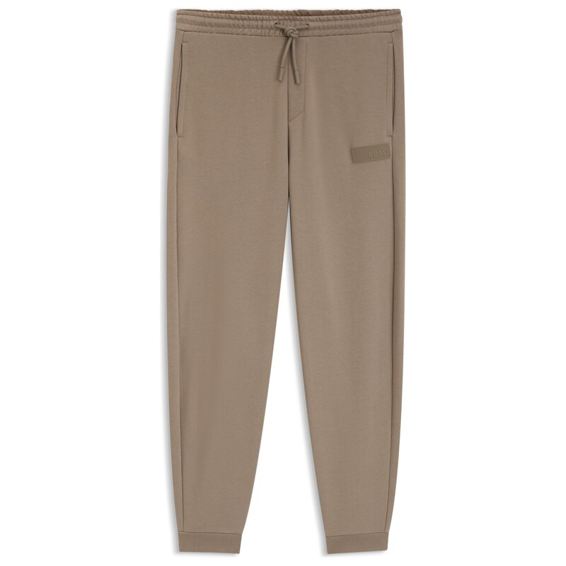 BOSS Relaxed-fit trousers in innovative French Terry