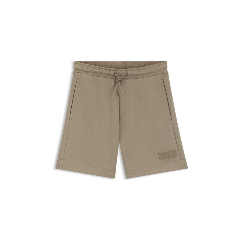 BOSS Relaxed-fit shorts in cotton French Terry