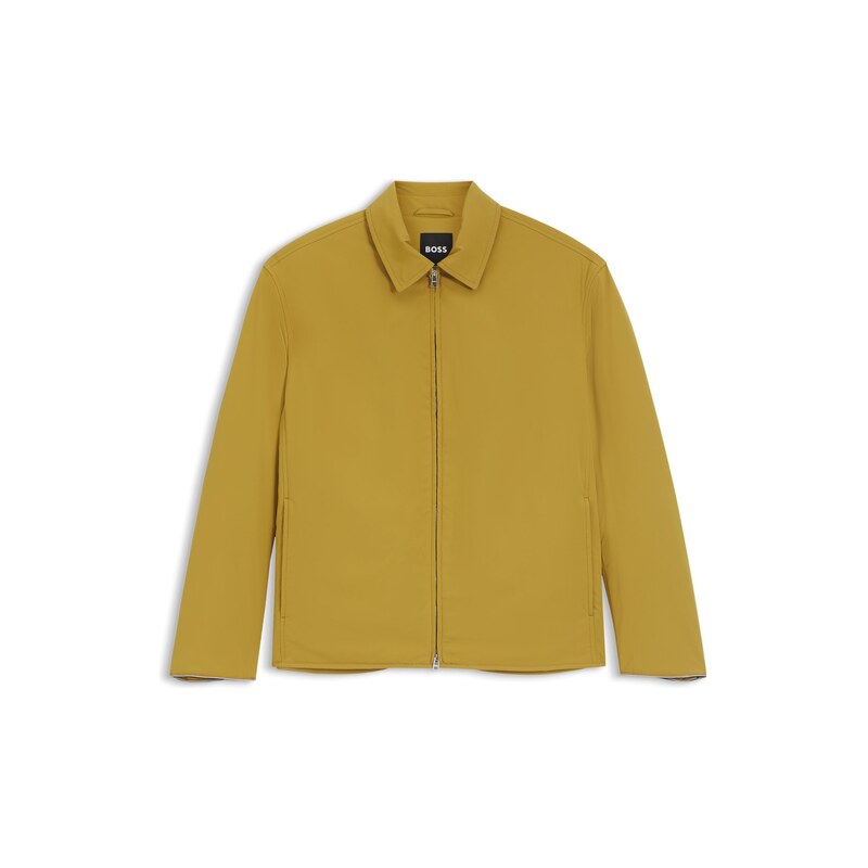 BOSS Regular-fit jacket with water-repellent finish