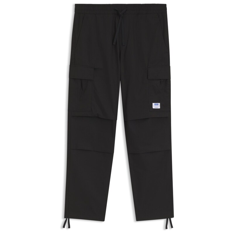 HUGO Relaxed-fit cargo trousers in cotton ripstop