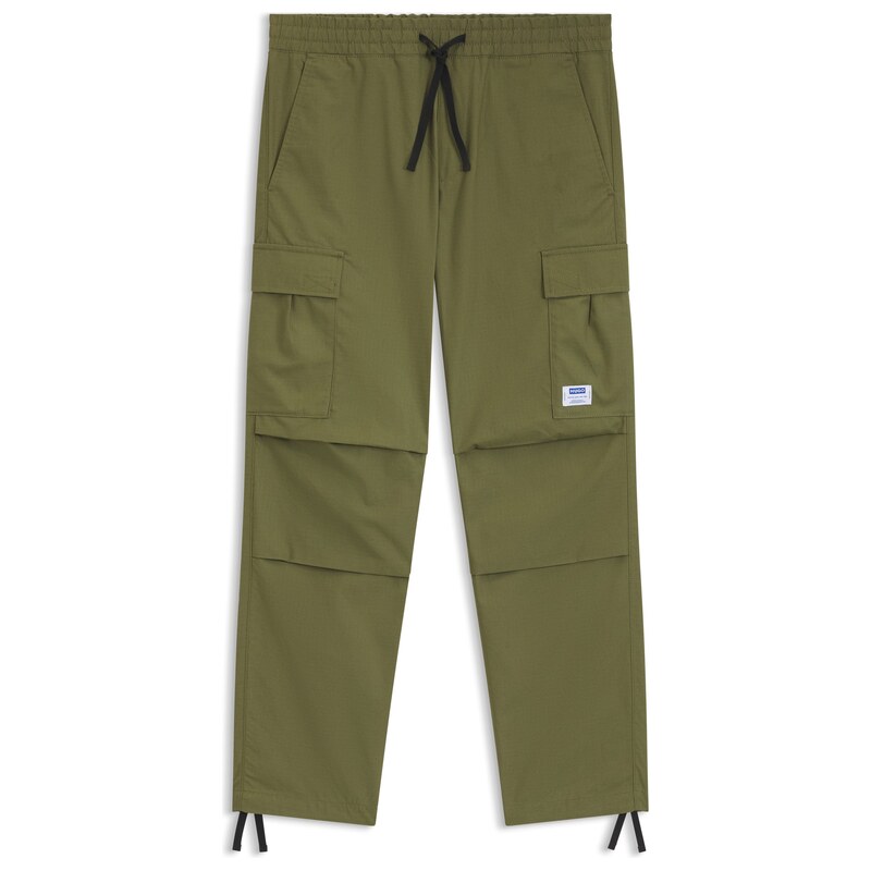 HUGO Relaxed-fit cargo trousers in cotton ripstop