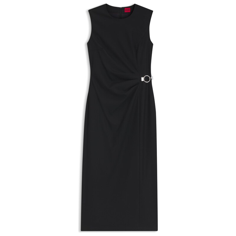 HUGO Midi-length dress with metal carabiner