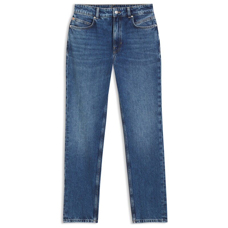 BOSS Regular-fit jeans in mid-dark peachy-soft denim