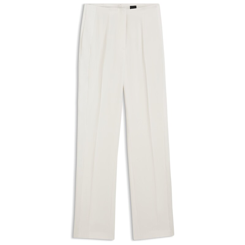 BOSS Straight-fit trousers in matte fabric