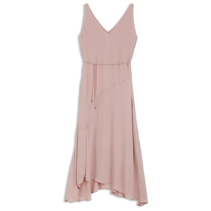 BOSS V-neck slip dress in crepe de chine