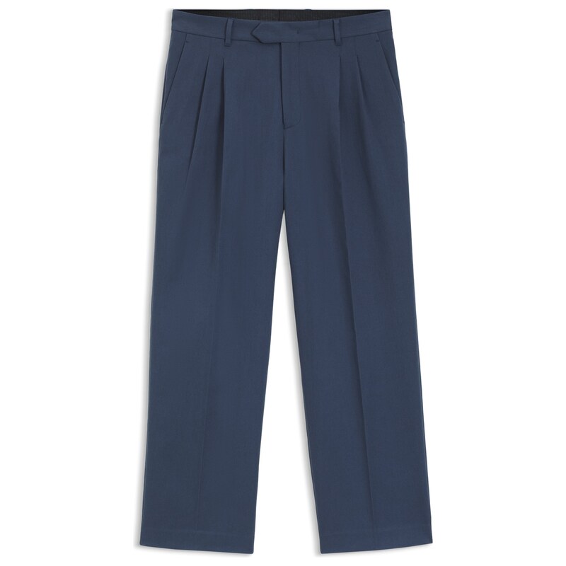 BOSS Tapered-fit trousers in stretch-cotton twill