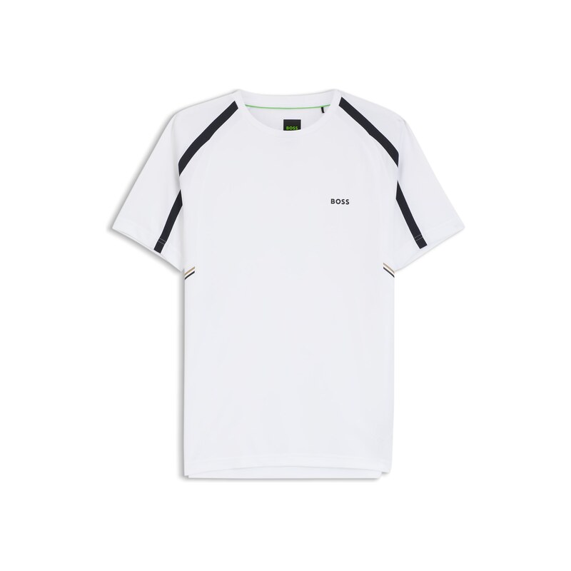 BOSS Active Slim-fit T-shirt in stretch fabric with contrast