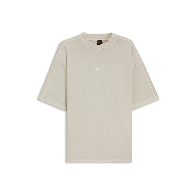 BOSS Relaxed-fit cotton T-shirt with embroidered logo