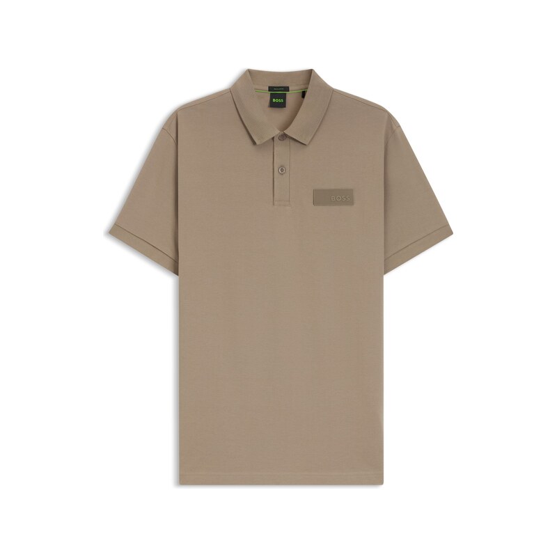 BOSS Paddy polo shirt with structured logo patch