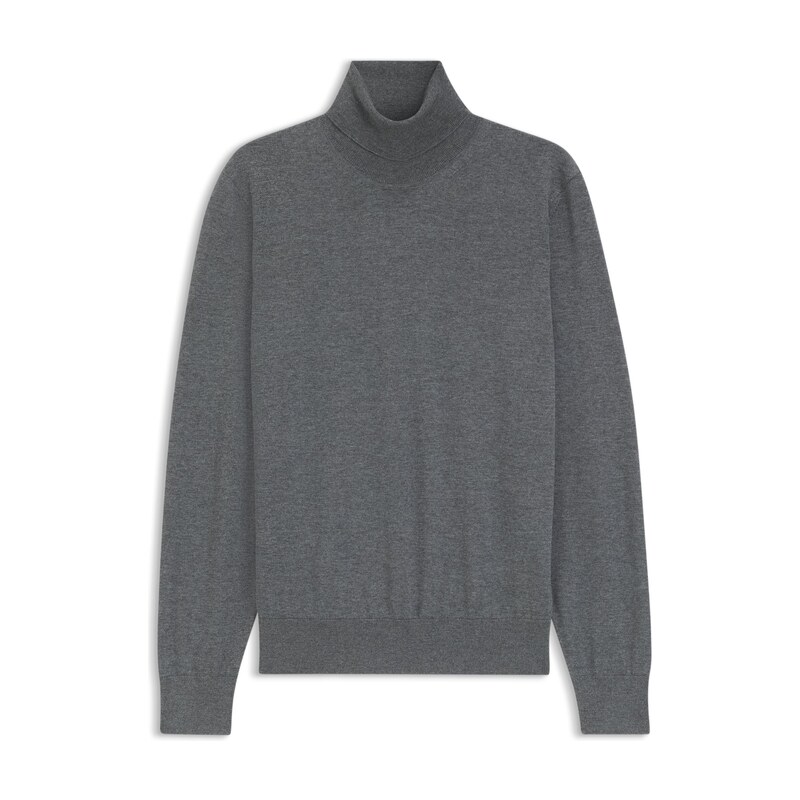 BOSS Rollneck sweater in extra-fine merino wool