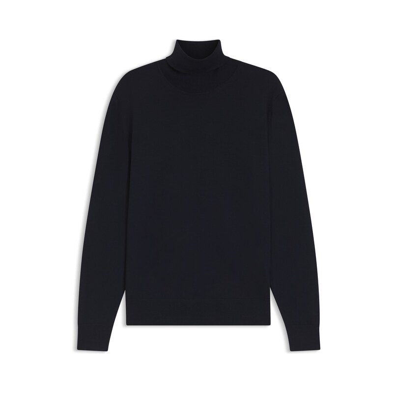 BOSS Rollneck sweater in extra-fine merino wool