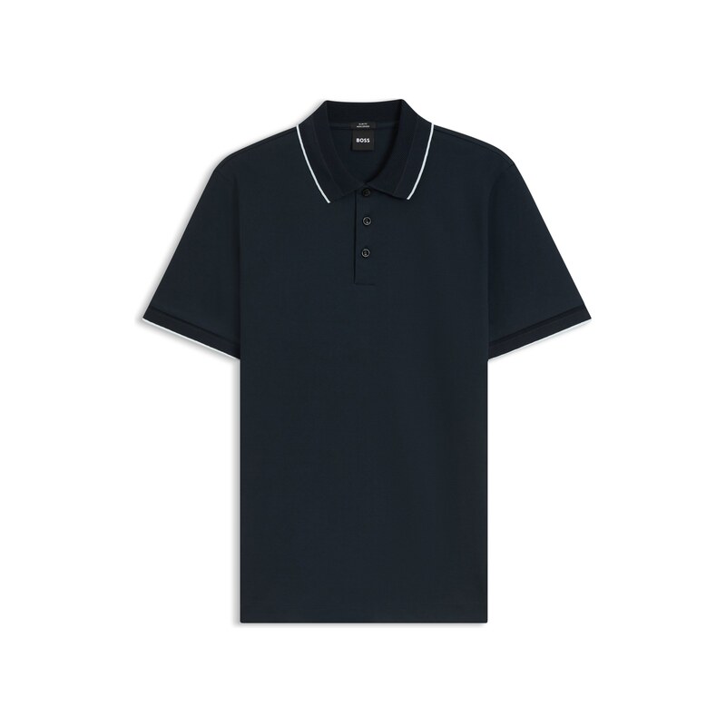 BOSS Slim-fit polo shirt in mercerised cotton