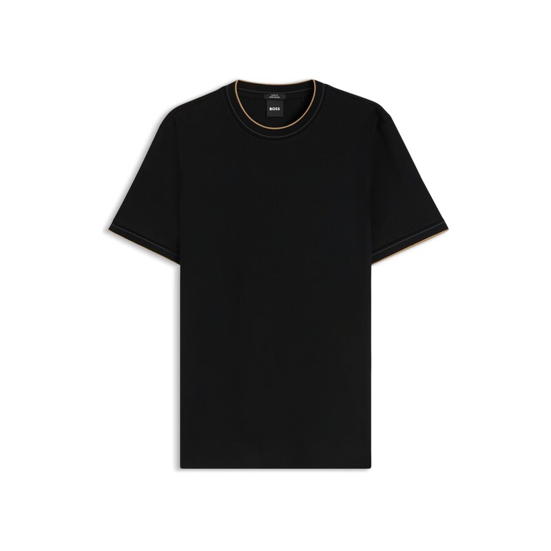 BOSS Slim-fit cotton T-shirt with crew neck