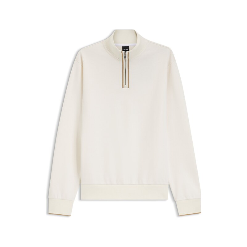 BOSS Funnel-neck cotton sweatshirt