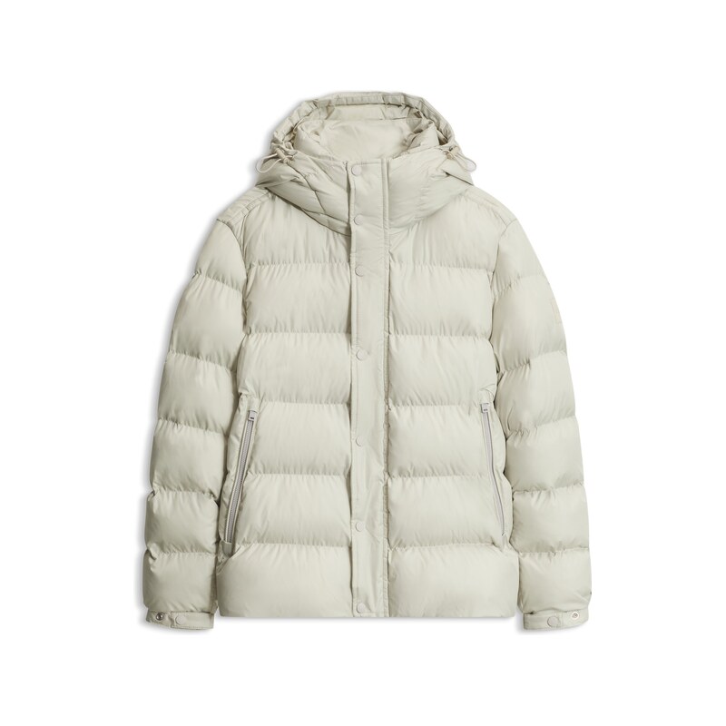 BOSS Water-repellent hooded puffer jacket with cushioned collar