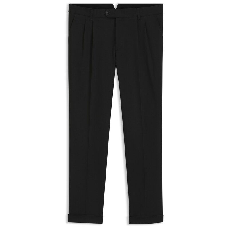 BOSS Tapered-fit trousers in stretch-cotton twill