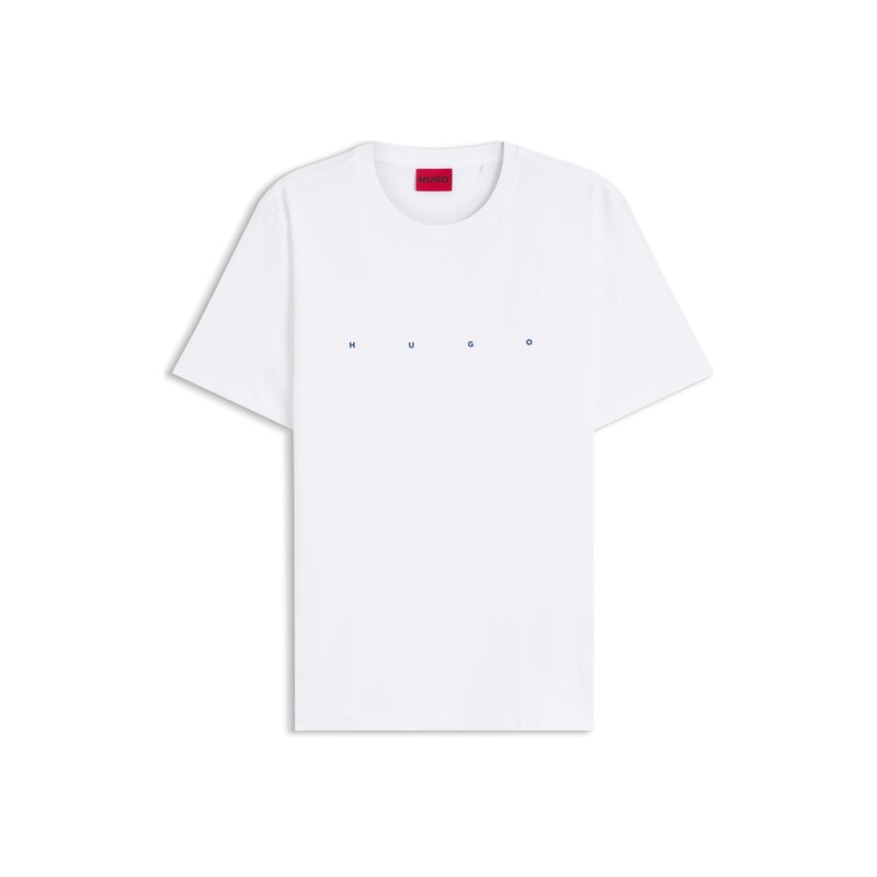 HUGO Cotton-jersey T-shirt with logo detail