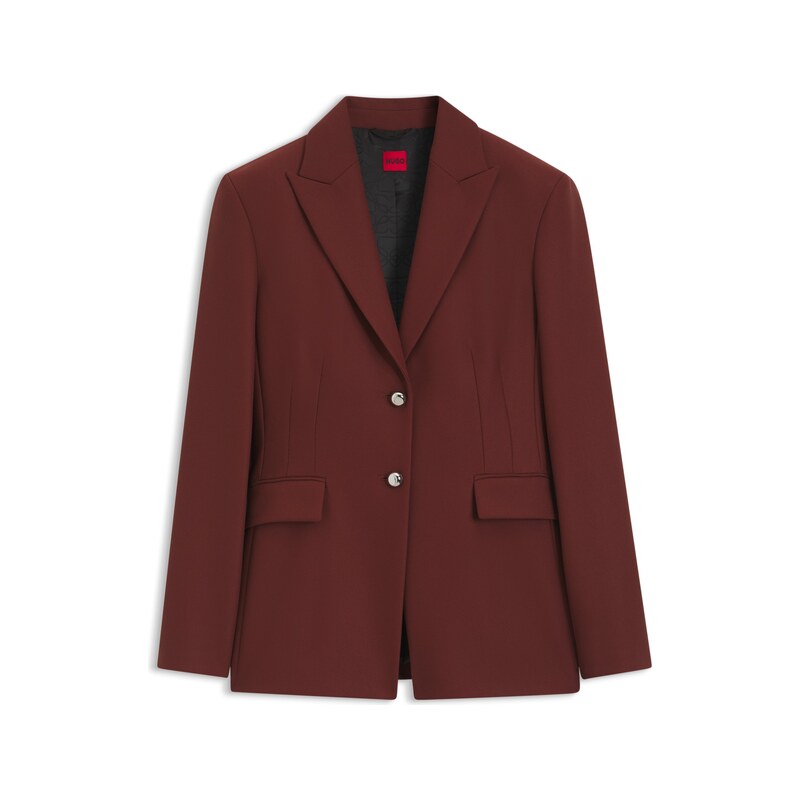 HUGO Regular-fit blazer with metal buttons