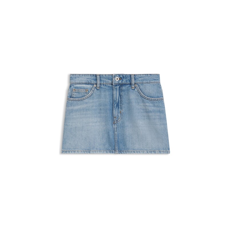 HUGO Five-pocket mini skirt in blue denim
