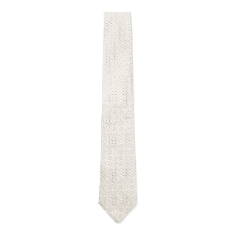 BOSS Patterned tie in Italian-made silk
