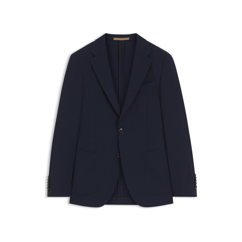 BOSS Slim-fit suit jacket in virgin wool and silk