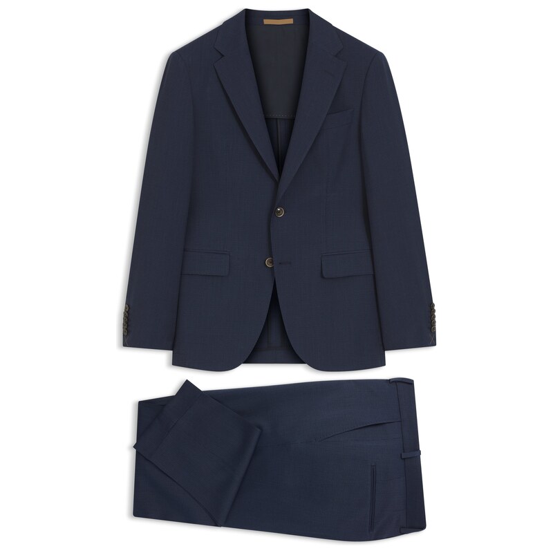 BOSS Two-piece slim-fit suit in wool and silk