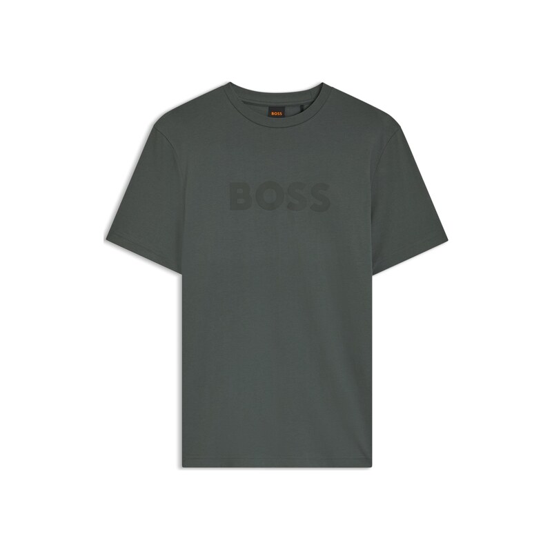BOSS Regular-fit T-shirt in cotton with logo print