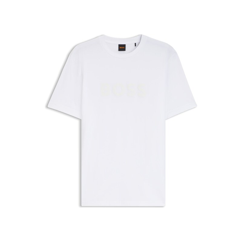 BOSS Regular-fit T-shirt in cotton with logo print