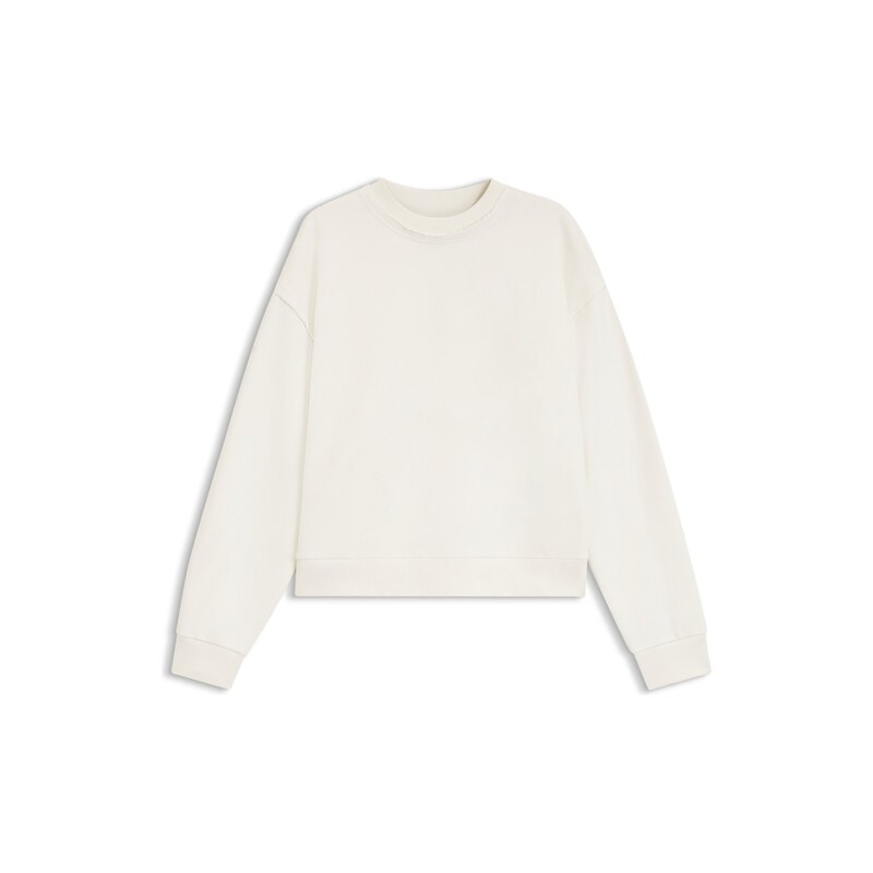 HUGO Relaxed-fit cotton sweatshirt with logo embroidery