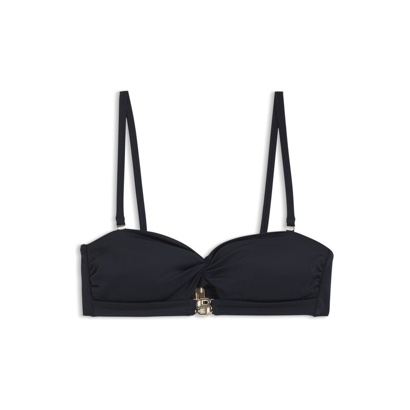 BOSS Bandeau bikini top with Double B monogram