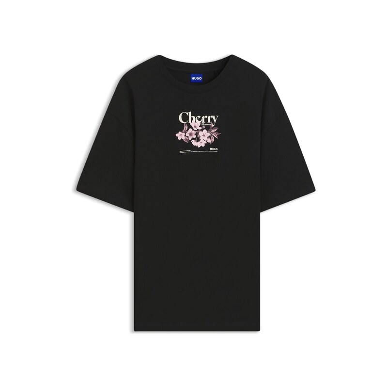 HUGO Cotton-jersey T-shirt with graphic print