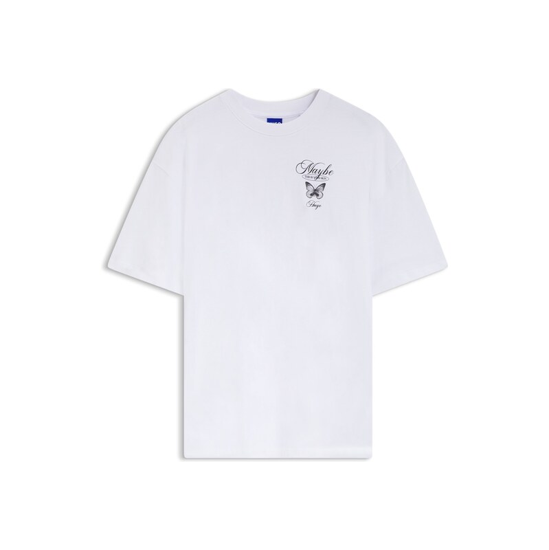 HUGO Cotton-jersey T-shirt with graphic print