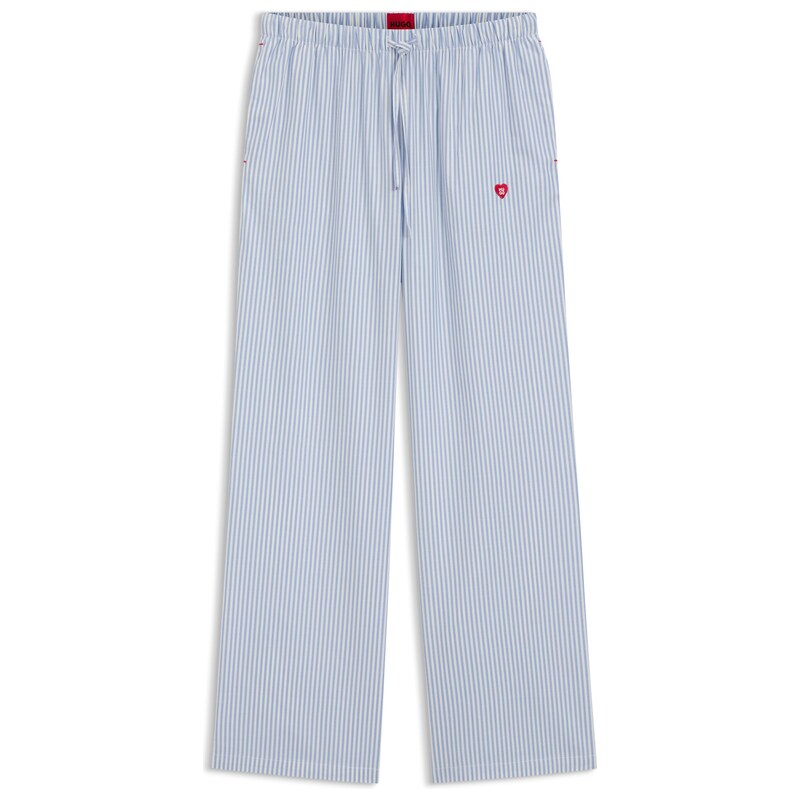 HUGO Cotton-blend pyjama bottoms with heart logo