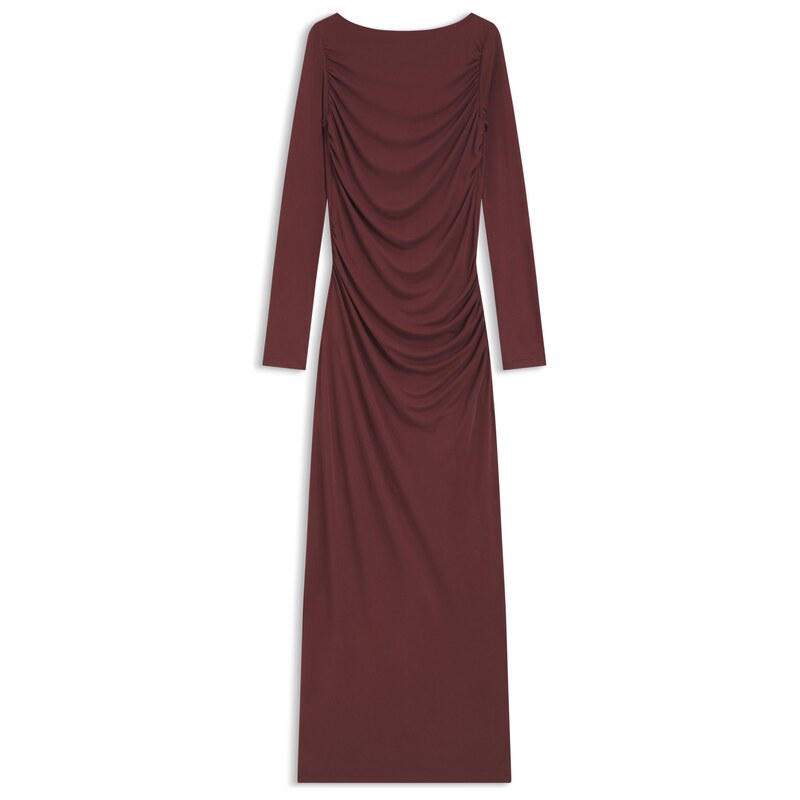 HUGO Slim-fit jersey dress with ruffle detail
