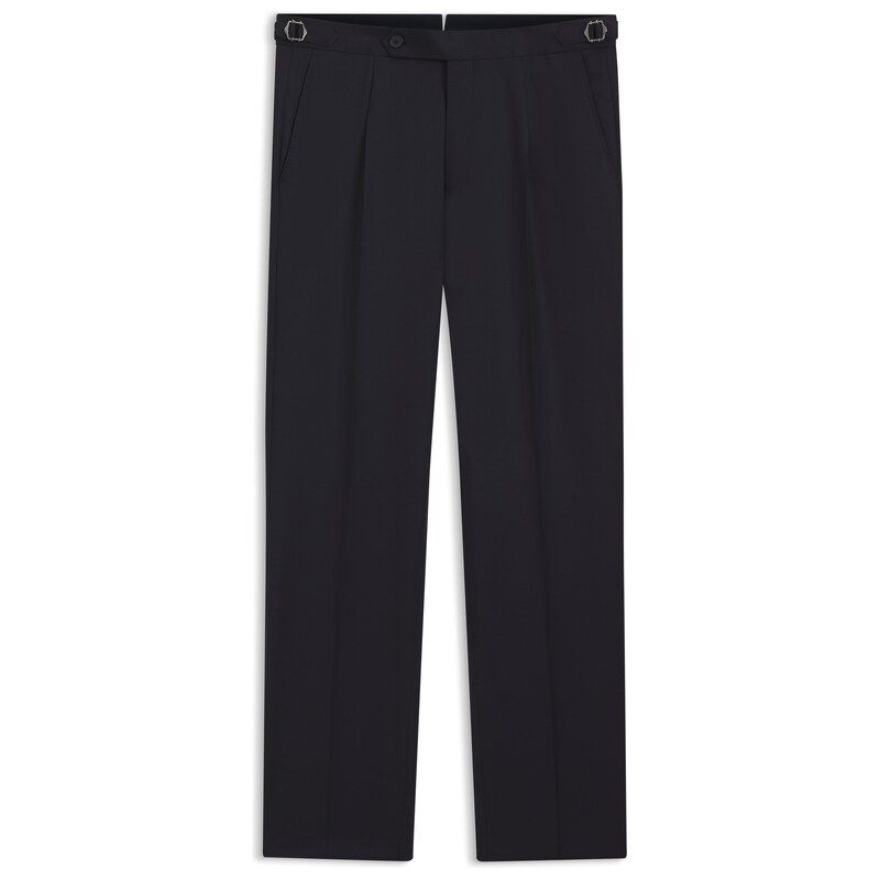 BOSS Tapered-fit trousers in virgin-wool serge