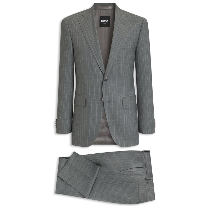 BOSS ONE Two-piece regular-fit suit in a wool blend
