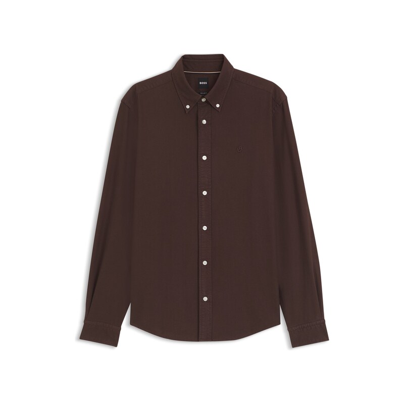 BOSS Regular-fit button-down shirt in Oxford cotton