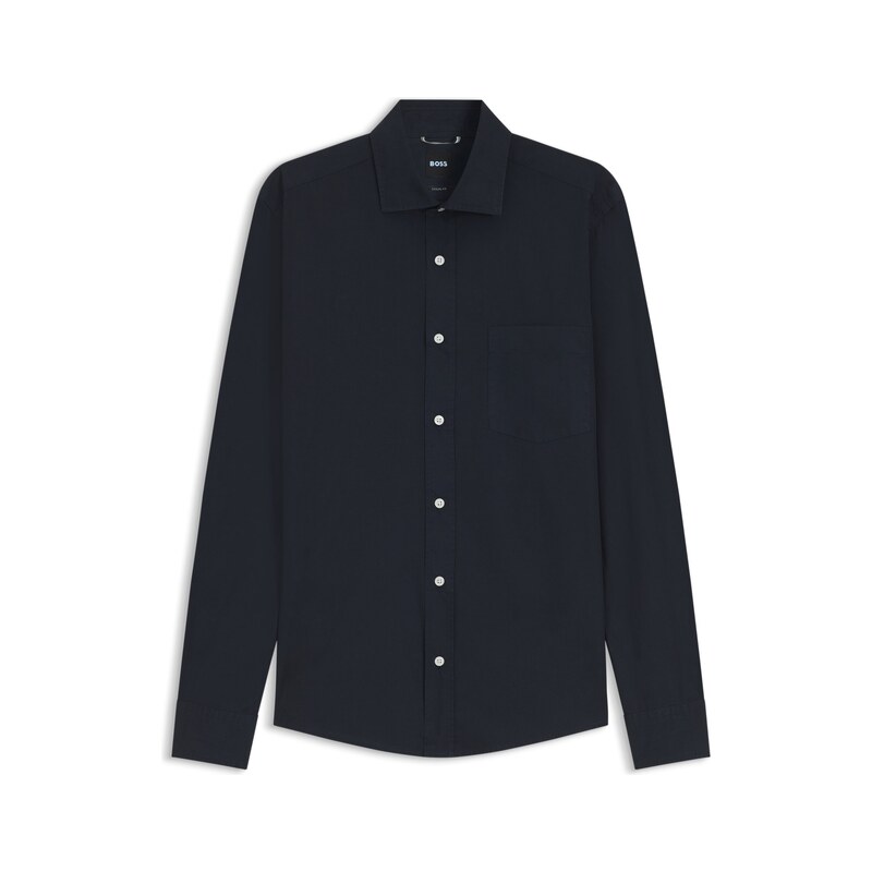 BOSS Casual-fit heritage shirt in cotton poplin