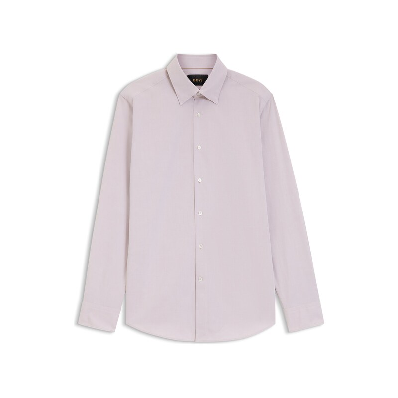 BOSS Regular-fit shirt in Italian-made cotton