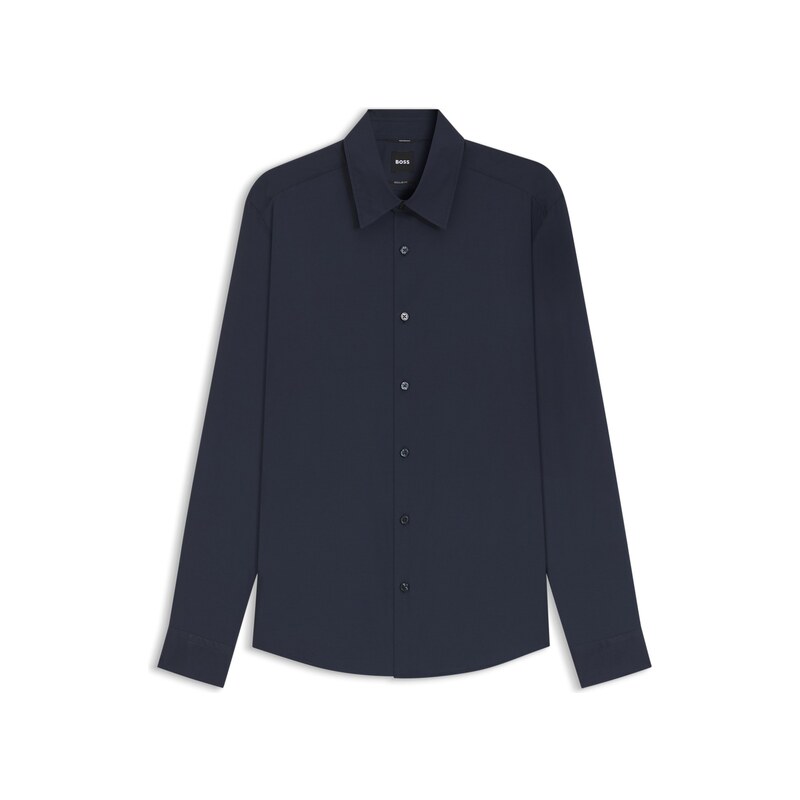BOSS Performance regular-fit shirt with micro pattern