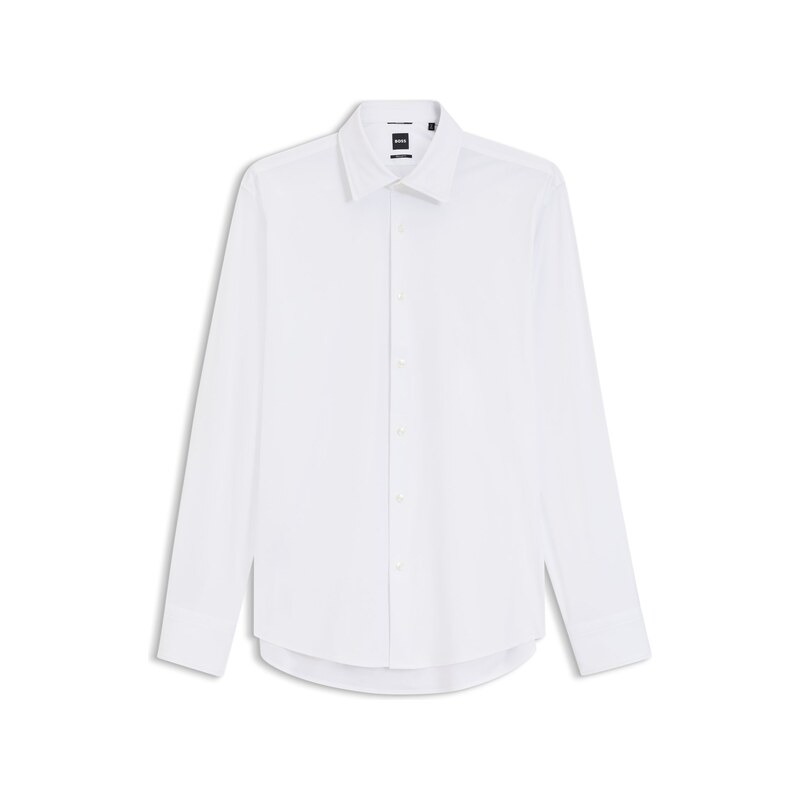 BOSS Regular-fit shirt in performance-stretch jersey