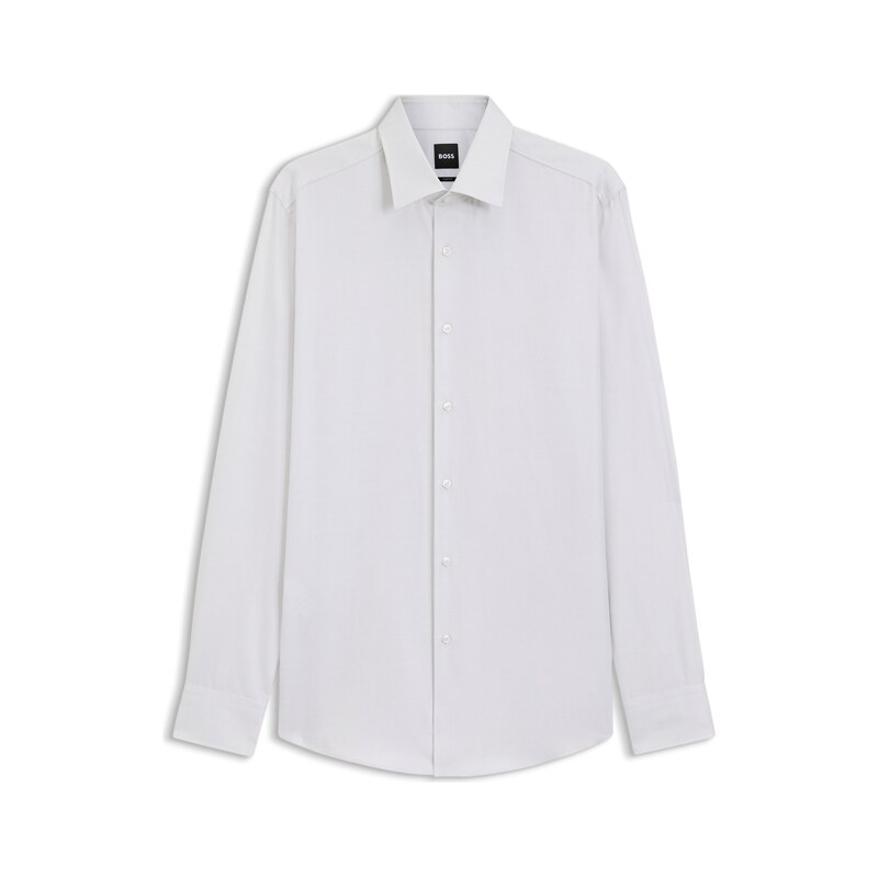 BOSS Slim-fit shirt in refined Italian cotton