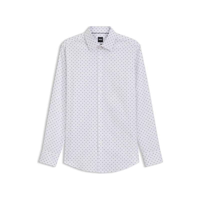 BOSS Slim-fit business shirt in stretch cotton