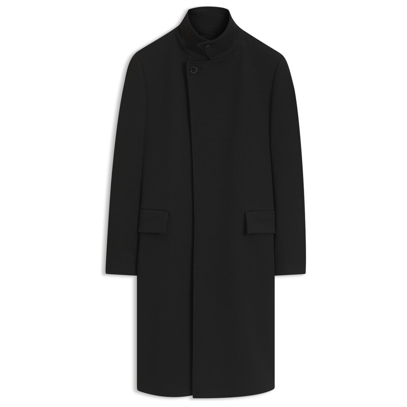 HUGO Regular-fit coat with stand collar