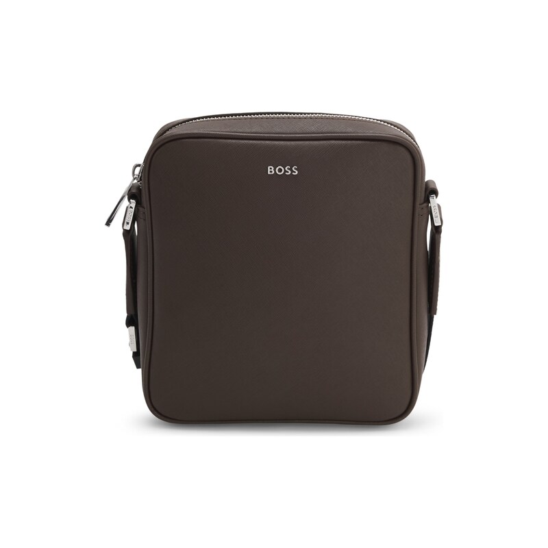 BOSS Reporter bag with silver-tone logo lettering