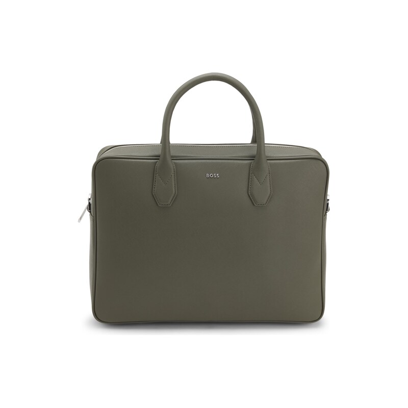 BOSS Grained document case with logo lettering