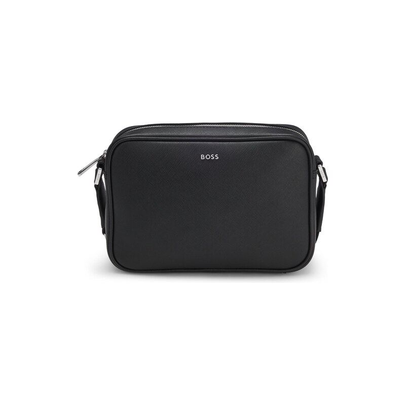 BOSS Crossbody bag with silver-tone logo lettering