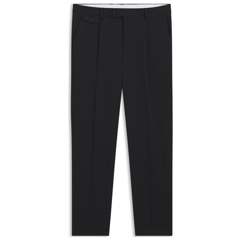 BOSS Tapered-fit trousers in a cotton blend
